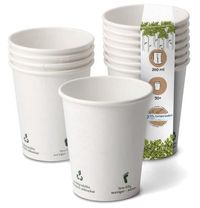 BIOZOYG Bio Kaffeebecher Pappe I Kompostierbares und biologisch abbaubares Geschirr